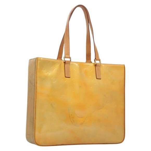 LOUIS VUITTON Monogram Vernis Columbus Tote Bag Gris - Picture 1 of 16